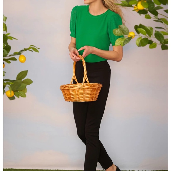 Puff Sleeve Mixed Media Top - Picture 4 of 9